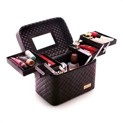 Confibel Make Up Koffer - Uitklapbaar - 5 Opbergbakken - Met Spiegel - Zwart 30 Confibel Make Up Koffer - Uitklapbaar - 5 Opbergbakken - Met Spiegel - Zwart -Make-Up Poeder Verkoop 1200x1200 1055