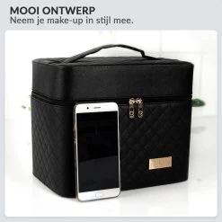 Confibel Make Up Koffer - Uitklapbaar - 5 Opbergbakken - Met Spiegel - Zwart 31 Confibel Make Up Koffer - Uitklapbaar - 5 Opbergbakken - Met Spiegel - Zwart -Make-Up Poeder Verkoop 1200x1200 1056