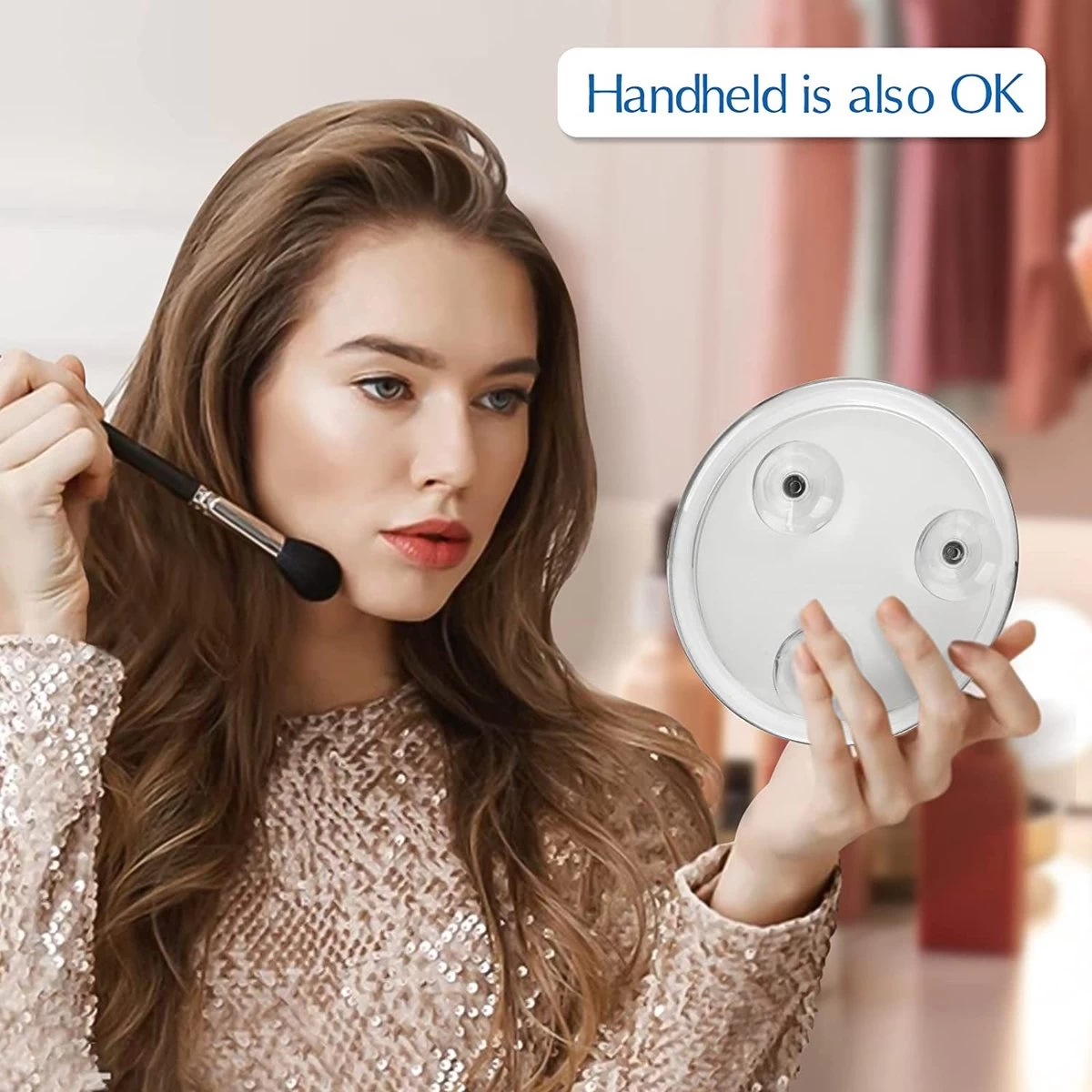 6 Inch, 20 X Vergrotende Spiegel Met Zuignappen, Gebruik Voor Make-up Applicatie, Pincet En Mee-eter/onzuiverheid, Transparant 2 6 Inch, 20 X Vergrotende Spiegel Met Zuignappen, Gebruik Voor Make-up Applicatie, Pincet En Mee-eter/onzuiverheid, Transparant - Afbeelding 2