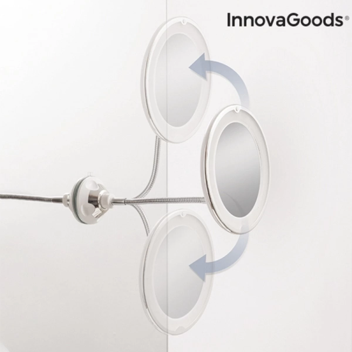 Innovagoods Led Vergrotende Spiegel Met Flexibele Arm En Zuignap Mizoom - Spiegel Met Verlichting - Spiegel - Spiegel Met Zuignap - Spiegel Met Verlichting - Badkamerspiegel Met Led Verlichting - Spiegel Met Verlichting Make Up - Spiegel Met Licht 4 Innovagoods Led Vergrotende Spiegel Met Flexibele Arm En Zuignap Mizoom - Spiegel Met Verlichting - Spiegel - Spiegel Met Zuignap - Spiegel Met Verlichting - Badkamerspiegel Met Led Verlichting - Spiegel Met Verlichting Make Up - Spiegel Met Licht - Afbeelding 4