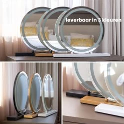 Nuvoo Make-up Spiegel - Visagie Spiegel - Hollywood Spiegel - Diameter 50cm - 3 Licht Tinten - Dimbaar - USB Telefoonoplader - Goud 21 Nuvoo Make-up Spiegel - Visagie Spiegel - Hollywood Spiegel - Diameter 50cm - 3 Licht Tinten - Dimbaar - USB Telefoonoplader - Goud -Make-Up Poeder Verkoop 1200x1200 1129