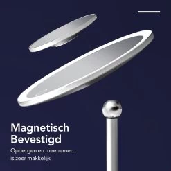 Make-up Spiegel Van Sanicraft® - USB Oplaadbaar - 360 Graden Draaibaar - Make Up Spiegel Met LED Verlichting - Afneembaar 10x Vergroting Spiegeltje - Diameter 17cm 13 Make-up Spiegel Van Sanicraft® - USB Oplaadbaar - 360 Graden Draaibaar - Make Up Spiegel Met LED Verlichting - Afneembaar 10x Vergroting Spiegeltje - Diameter 17cm -Make-Up Poeder Verkoop 1200x1200 1150