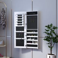 HOMCOM 2-in-1 Sieradenkast Wandspiegel Spiegelkast Sieraden Ladekast Spiegel 833-102WT 20 HOMCOM 2-in-1 Sieradenkast Wandspiegel Spiegelkast Sieraden Ladekast Spiegel 833-102WT -Make-Up Poeder Verkoop 1200x1200 1154