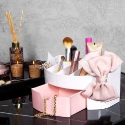 Springos Make Up Organizer - Meerdere Vakken - Lade Kast - Wit/Roze 7 Springos Make Up Organizer - Meerdere Vakken - Lade Kast - Wit/Roze -Make-Up Poeder Verkoop 1200x1200 1180
