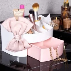 Springos Make Up Organizer - Meerdere Vakken - Lade Kast - Wit/Roze 8 Springos Make Up Organizer - Meerdere Vakken - Lade Kast - Wit/Roze -Make-Up Poeder Verkoop 1200x1200 1181
