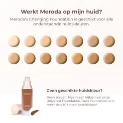 Meroda Changing Foundation - Kleurveranderende Foundation - 30ml 17 Meroda Changing Foundation - Kleurveranderende Foundation - 30ml -Make-Up Poeder Verkoop 1200x1200 120