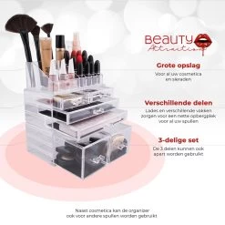 Beauty Attraction Make Up Organizer – Opbergdoos – Nagellak – Organizer 22 X 2,12 X 5,8 CM – 24 X 15 X 11 CM – Transparant -Make-Up Poeder Verkoop 1200x1200 1224