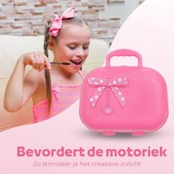 Make Up Koffer 25 Delig - Roze - Make Up Koffer Met Inhoud - Make Up Koffer Meisjes - Make Up Koffer Kinderen - Make Up Set Voor Meisjes -Make-Up Poeder Verkoop 1200x1200 1241