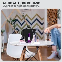 Cosmetica Koffer - Make-up Koffer Met Verstelbare Vakken - Visagie En Nagelstyliste Beauty Koffer - 26x23x9CM -Make-Up Poeder Verkoop 1200x1200 1251