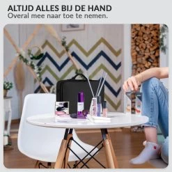 Cosmetica Koffer - Make-up Koffer Met Verstelbare Vakken - Visagie En Nagelstyliste Beauty Koffer - 35x25x11CM -Make-Up Poeder Verkoop 1200x1200 1270