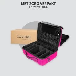 Cosmetica Koffer - Make-up Koffer Met Verstelbare Vakken - Visagie En Nagelstyliste Beauty Koffer - 40x30x14CM - Roze 23 Cosmetica Koffer - Make-up Koffer Met Verstelbare Vakken - Visagie En Nagelstyliste Beauty Koffer - 40x30x14CM - Roze -Make-Up Poeder Verkoop 1200x1200 1284