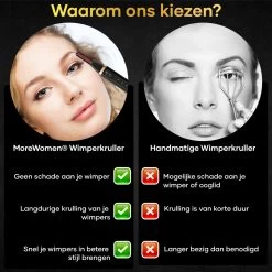 MoreWomen® Elektrische Wimperkruller - Wimperkruller - Verwarmd - Wimper Lift - Incl. Wimperborstel -Make-Up Poeder Verkoop 1200x1200 1339