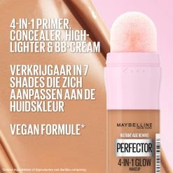 Maybelline New York - Instant Anti-Age Perfector 4-in-1 Glow - Deep - Primer, Concealer, Highlighter En BB-Cream In één - 20 Ml -Make-Up Poeder Verkoop 1200x1200 27