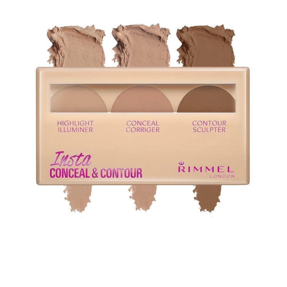 Rimmel London Rimmel Insta Conceal & Contour Palette - 020 Medium 4 Rimmel London Rimmel Insta Conceal & Contour Palette - 020 Medium - Afbeelding 4
