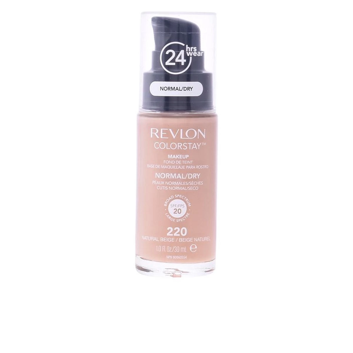 Revlon Colorstay Makeup Foundation SPF 20 - 220 Natural Beige - 30 Ml - Foundation 2 Revlon Colorstay Makeup Foundation SPF 20 - 220 Natural Beige - 30 Ml - Foundation - Afbeelding 2