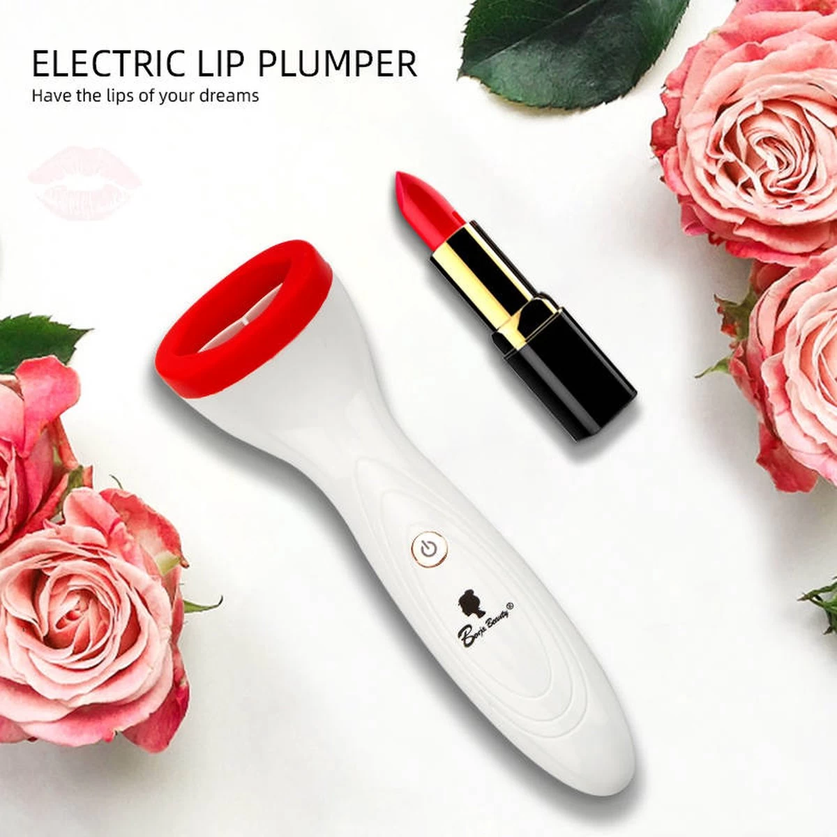 BenjaBeauty Lip Plumper - Lippen - Lipstick - Lippenbalsem - Rood - Wit 5 BenjaBeauty Lip Plumper - Lippen - Lipstick - Lippenbalsem - Rood - Wit - Afbeelding 5