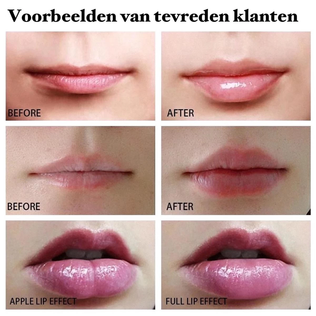BenjaBeauty Lip Plumper - Lippen - Lipstick - Lippenbalsem - Rood - Wit 7 BenjaBeauty Lip Plumper - Lippen - Lipstick - Lippenbalsem - Rood - Wit - Afbeelding 7