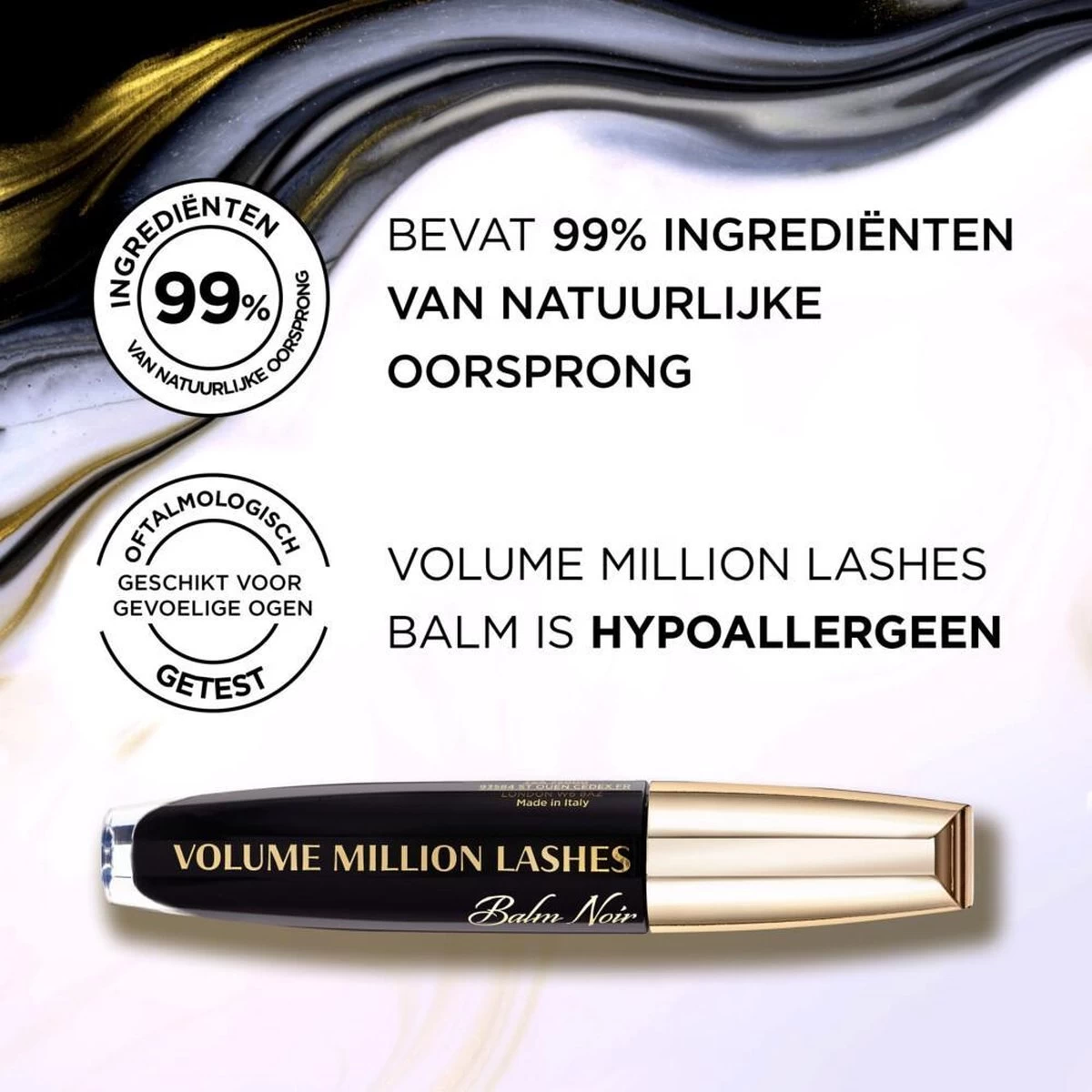 L’Oréal Paris - Volume Million Lashes Balm Noir - 01 Black - Zwart - Volume Mascara - 8.9 Ml 3 L’Oréal Paris - Volume Million Lashes Balm Noir - 01 Black - Zwart - Volume Mascara - 8.9 Ml - Afbeelding 3