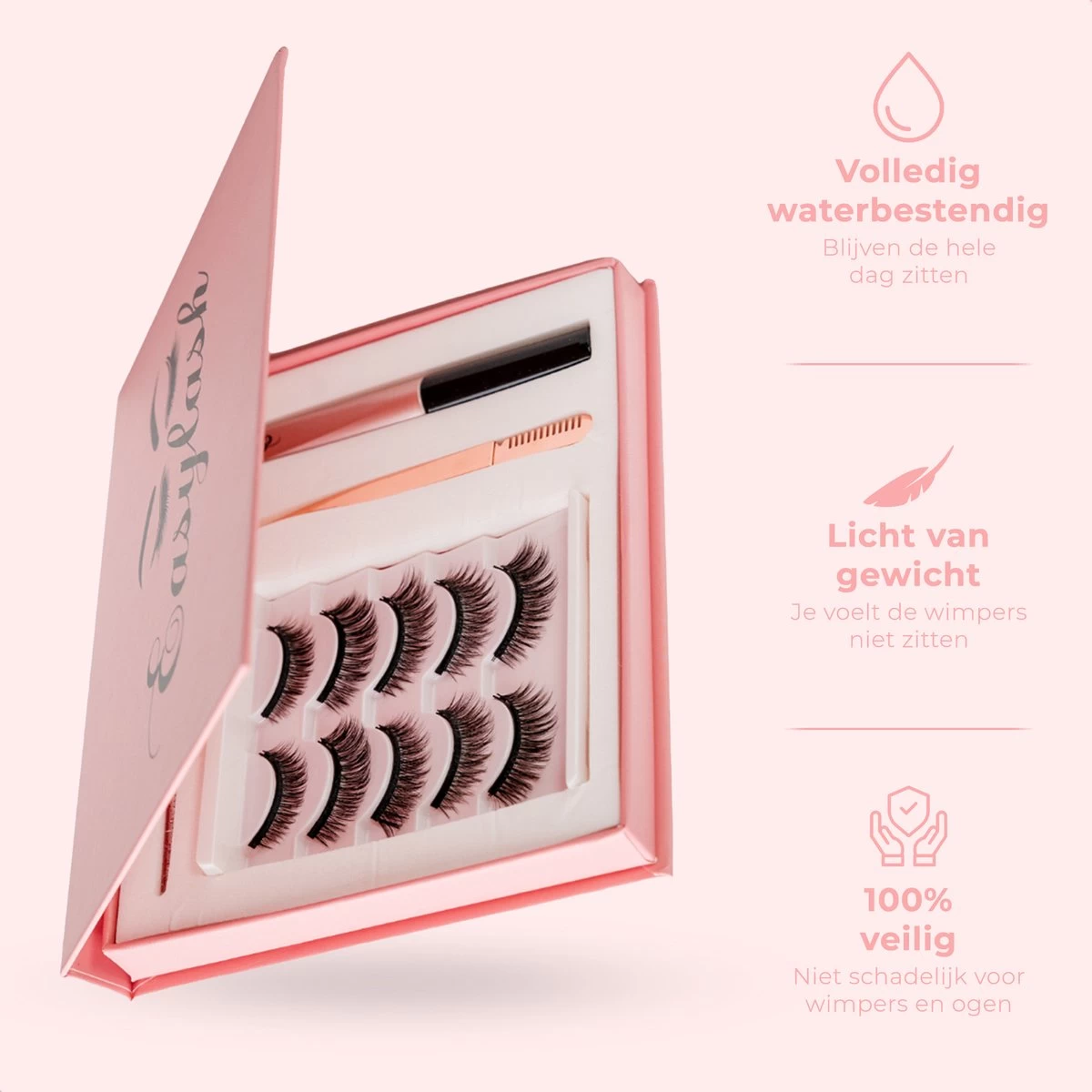 Easylash Magnetische Wimpers Met Eyeliner – Nepwimpers – Wimperextensions – Wimpers Magnetisch – 5 Paar Wimpers Met Eyeliner – Incl. Applicator – Natuurlijke Look 4 Easylash Magnetische Wimpers Met Eyeliner – Nepwimpers – Wimperextensions – Wimpers Magnetisch – 5 Paar Wimpers Met Eyeliner – Incl. Applicator – Natuurlijke Look - Afbeelding 4