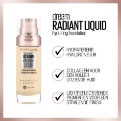 Maybelline Dream Radiant Liquid - 054 Toffee - Foundation Geschikt Voor De Droge Huid Met Hyaluronzuur - 30 Ml -Make-Up Poeder Verkoop 1200x1200 92