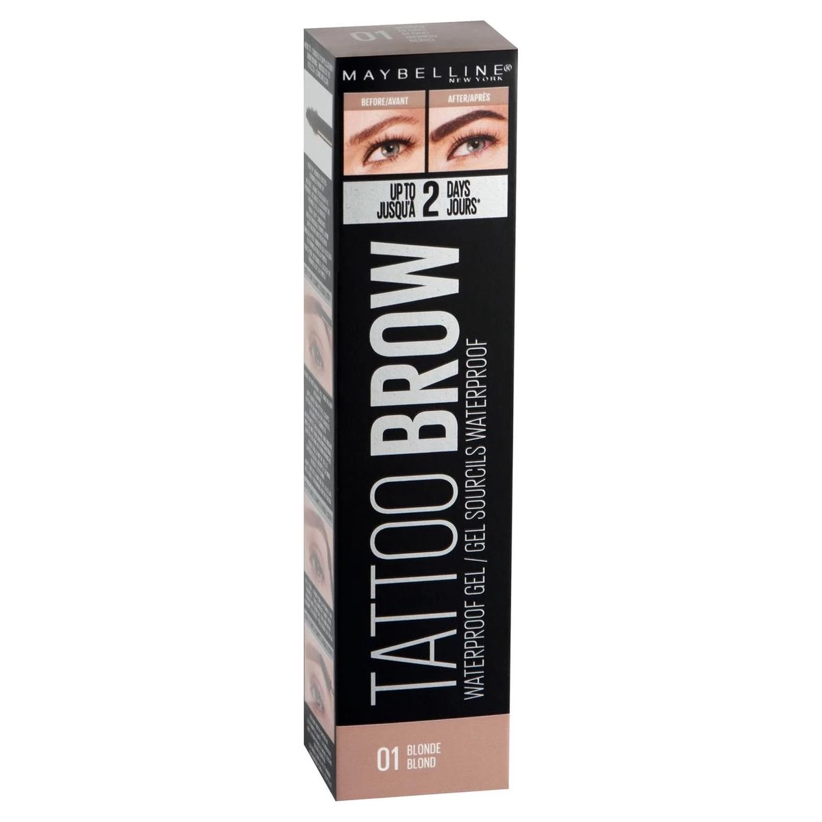 Maybelline Tattoo Brow Waterproof Wenkbrauwgel - 01 Blond 11 Maybelline Tattoo Brow Waterproof Wenkbrauwgel - 01 Blond - Afbeelding 11