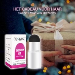 ProductPlanet Premium Wenkbrauw Stempel - Wenkbrauw Sjabloon - Wenkbrauwstempel - Brow Stamp - 10 Sjablonen - Borsteltje - Herbruikbaar - Waterdicht - Cadeau Voor Haar - Mediumbruin -Make-Up Poeder Verkoop 1200x1200 951