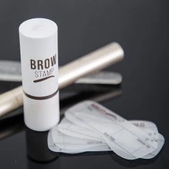 ProductPlanet Premium Wenkbrauw Stempel - Wenkbrauw Sjabloon - Wenkbrauwstempel - Brow Stamp - 10 Sjablonen - Borsteltje - Herbruikbaar - Waterdicht - Cadeau Voor Haar - Zwart -Make-Up Poeder Verkoop 1200x1200 983