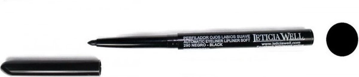 Leticia Well – Black/Zwart Oogpotlood En Lippotlood Draaibaar Zacht / Automatic Eyeliner Lipliner Soft – Nummer 33290 - 1 Stuks 1 Leticia Well – Black/Zwart Oogpotlood En Lippotlood Draaibaar Zacht / Automatic Eyeliner Lipliner Soft – Nummer 33290 - 1 Stuks