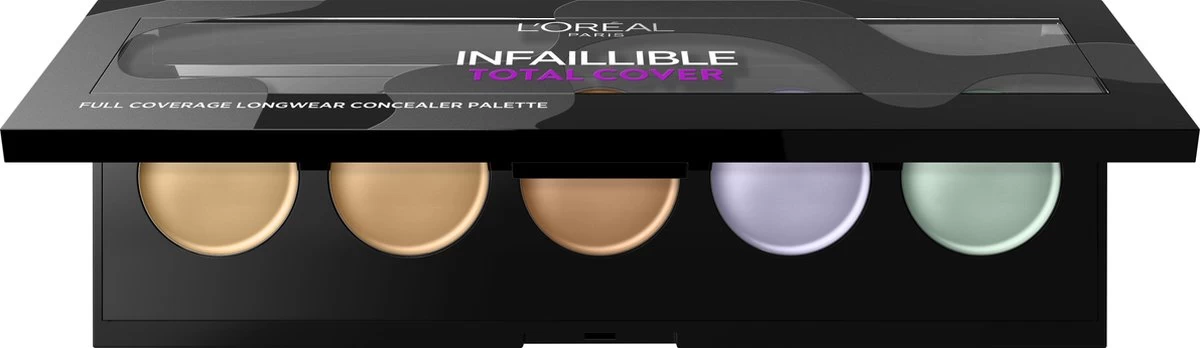 L'Oréal Paris Infallible Total Cover Concealer Palette - 105 Red Fiction 2 L'Oréal Paris Infallible Total Cover Concealer Palette - 105 Red Fiction - Afbeelding 2