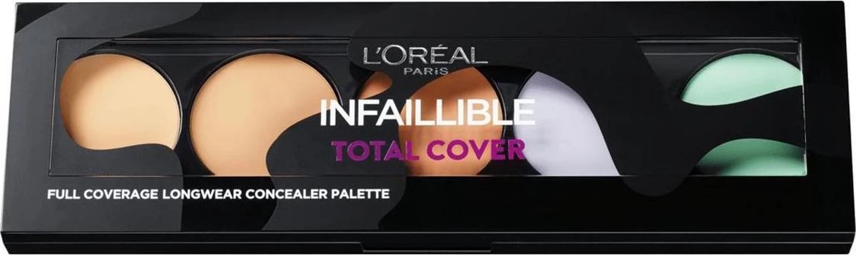 L'Oréal Paris Infallible Total Cover Concealer Palette - 105 Red Fiction 4 L'Oréal Paris Infallible Total Cover Concealer Palette - 105 Red Fiction - Afbeelding 4