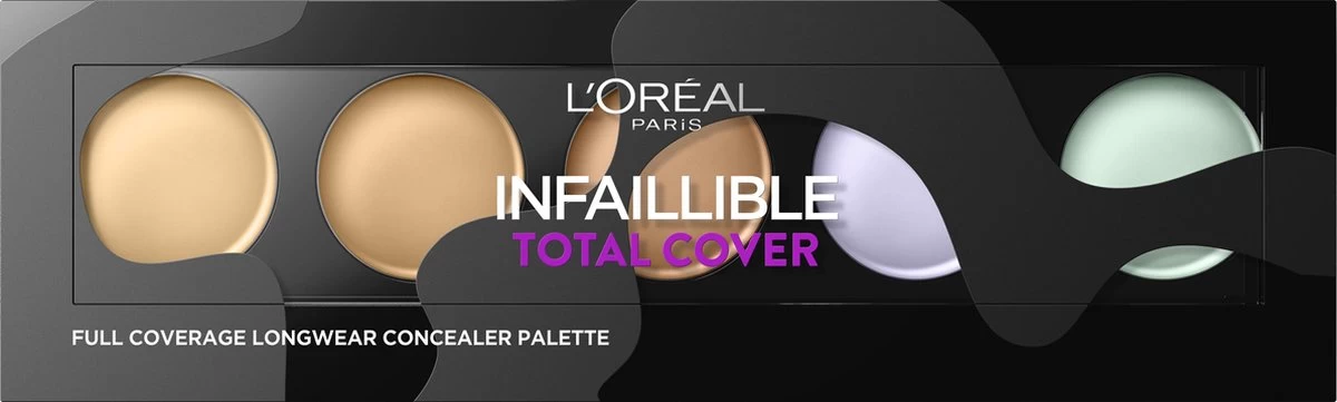 L'Oréal Paris Infallible Total Cover Concealer Palette - 105 Red Fiction 1 L'Oréal Paris Infallible Total Cover Concealer Palette - 105 Red Fiction