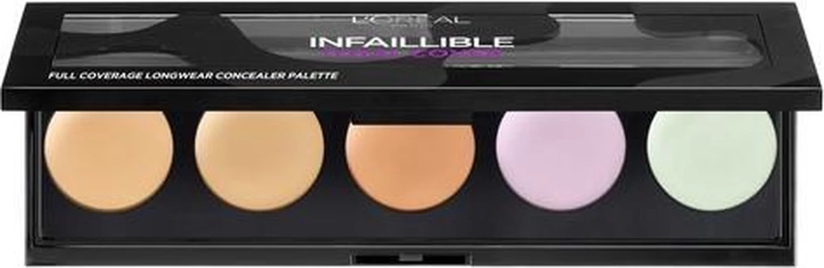 L'Oréal Paris Infallible Total Cover Concealer Palette - 105 Red Fiction 6 L'Oréal Paris Infallible Total Cover Concealer Palette - 105 Red Fiction - Afbeelding 6
