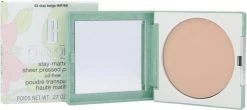 Clinique Stay-Matte Sheer Pressed Powder - 03 Stay Beige - 7,6 G -Make-Up Poeder Verkoop 1200x533