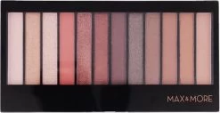 Oogschaduw | Oogschaduw Palette 12 Kleuren| Metallic |Matte | Max & More