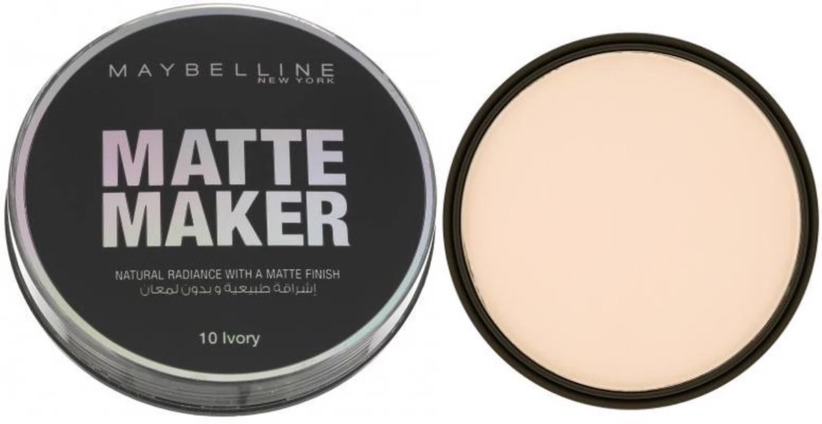Maybelline Matte Maker Mattifying Powder - 10 Classic Ivory 2 Maybelline Matte Maker Mattifying Powder - 10 Classic Ivory - Afbeelding 2
