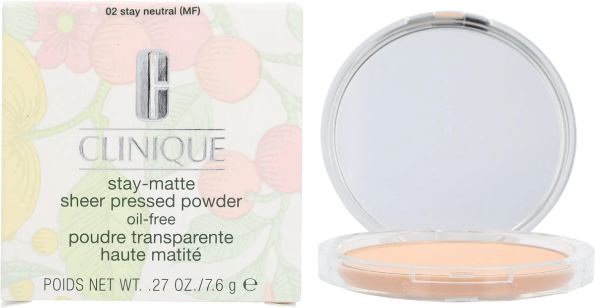 Clinique Stay Matte Sheer Pressed Powder - 02 Stay Neutral - Gezichtspoeder 4 Clinique Stay Matte Sheer Pressed Powder - 02 Stay Neutral - Gezichtspoeder - Afbeelding 4