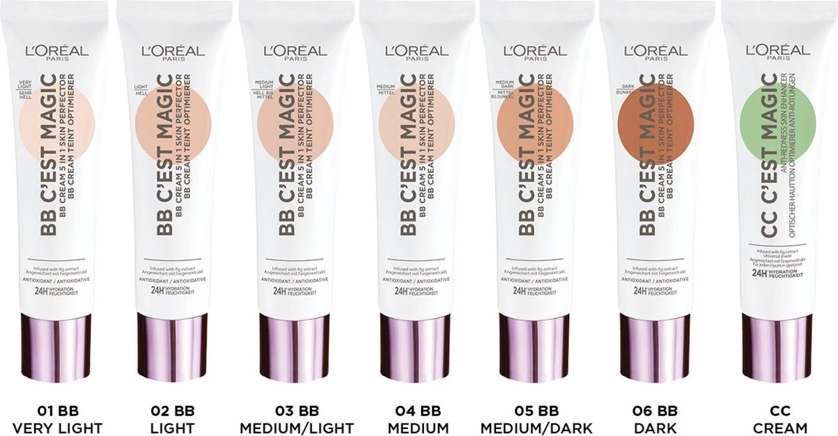 L’Oréal Paris - C'est Magic - Anti-roodheid Crème - CC Cream - 30 Ml 4 L’Oréal Paris - C'est Magic - Anti-roodheid Crème - CC Cream - 30 Ml - Afbeelding 4