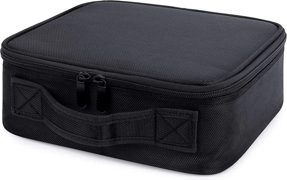 Merkloos Make-up Koffer - Cosmetica - Visagie Opbergtas - Beauty Organizer Met Verstelbare Vakken - 34x23x8CM - Zwart 3 Merkloos Make-up Koffer - Cosmetica - Visagie Opbergtas - Beauty Organizer Met Verstelbare Vakken - 34x23x8CM - Zwart - Afbeelding 3