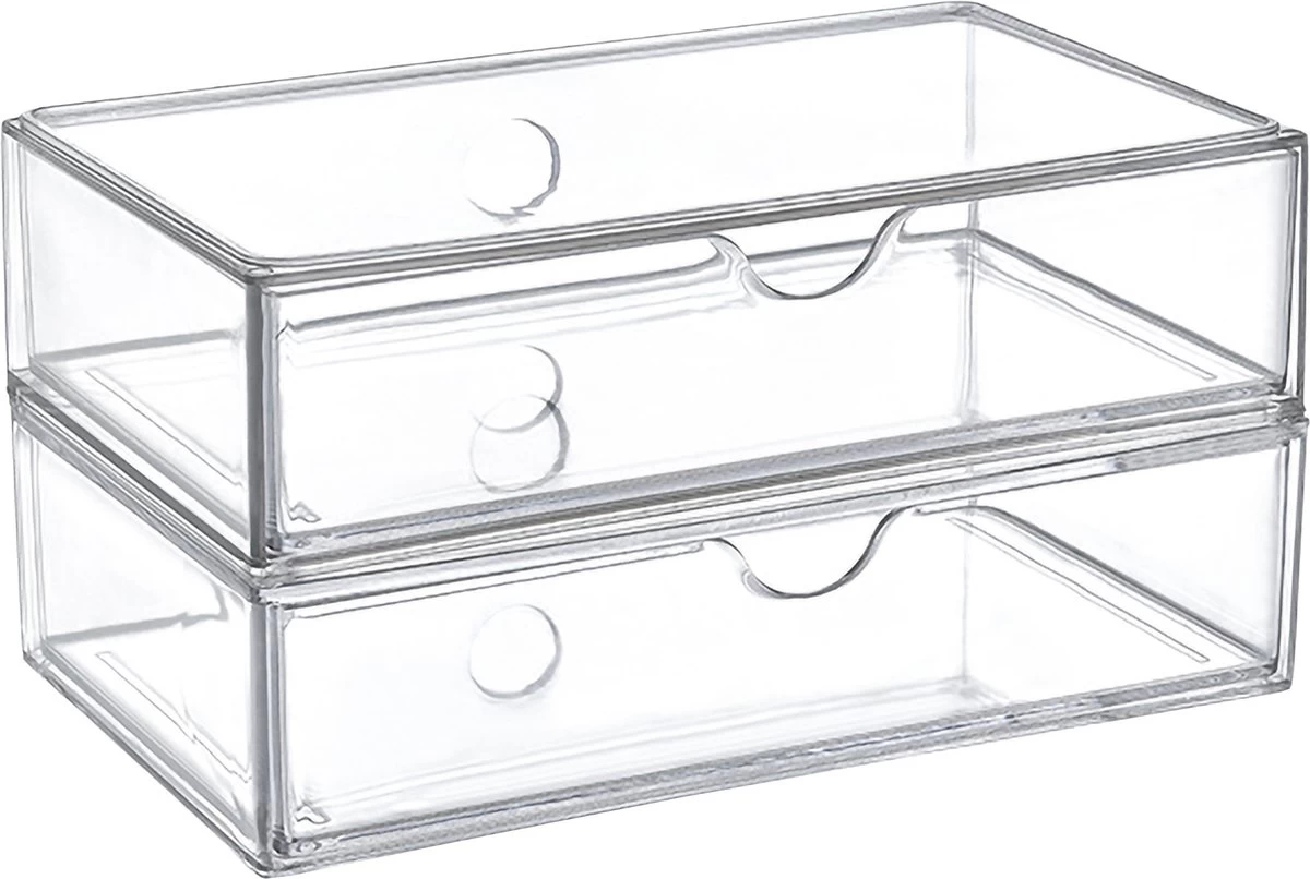 Box Up Make-Up Lade Organizer - Lade Module - Modulair - Transparant 4 Box Up Make-Up Lade Organizer - Lade Module - Modulair - Transparant - Afbeelding 4