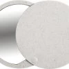 Merkloos Make-up Spiegel - Zakspiegel - Reisspiegel - Rond - Compact - Uitschuifbaar - Dames - 7 Cm - Tarwestro - ABS - Naturel
