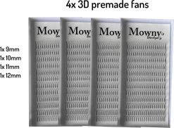 Mowny Beauty - Starterskit S - Starterspakket - Wimperextensions - Premade Fans - Lashes - Russian Volume -Make-Up Poeder Verkoop 1200x882