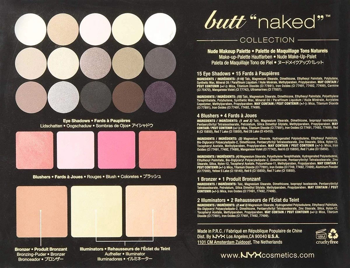 NYX PROFESSIONAL MAKEUP NYX Butt Naked Make-up Palette 3 NYX PROFESSIONAL MAKEUP NYX Butt Naked Make-up Palette - Afbeelding 3