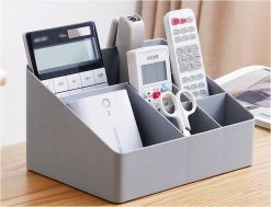 Merkloos Make-Up Organizer - Opbergdoos - Cosmetica - Grijs - Sieraden - Nagelak - Make Up Organizer - Make Up Organizers