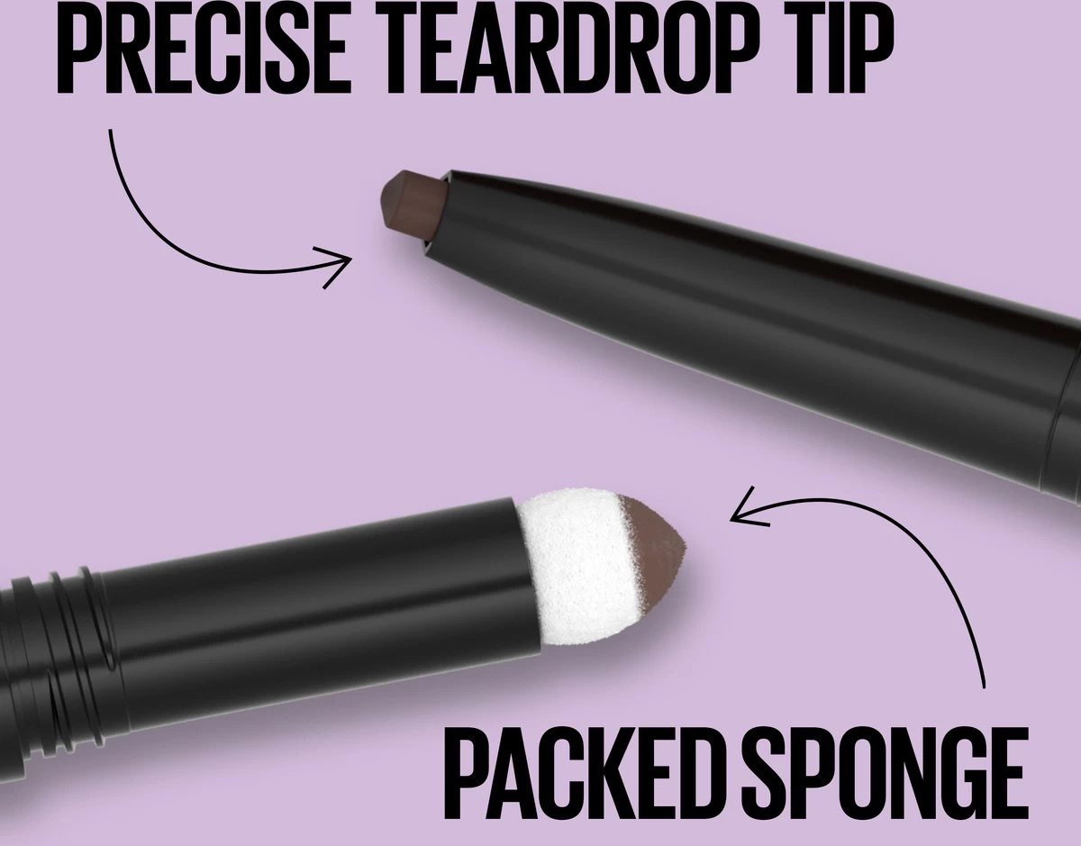 Maybelline Express Brow Duo Wenkbrauwpotlood - 05 Black Brown 6 Maybelline Express Brow Duo Wenkbrauwpotlood - 05 Black Brown - Afbeelding 6