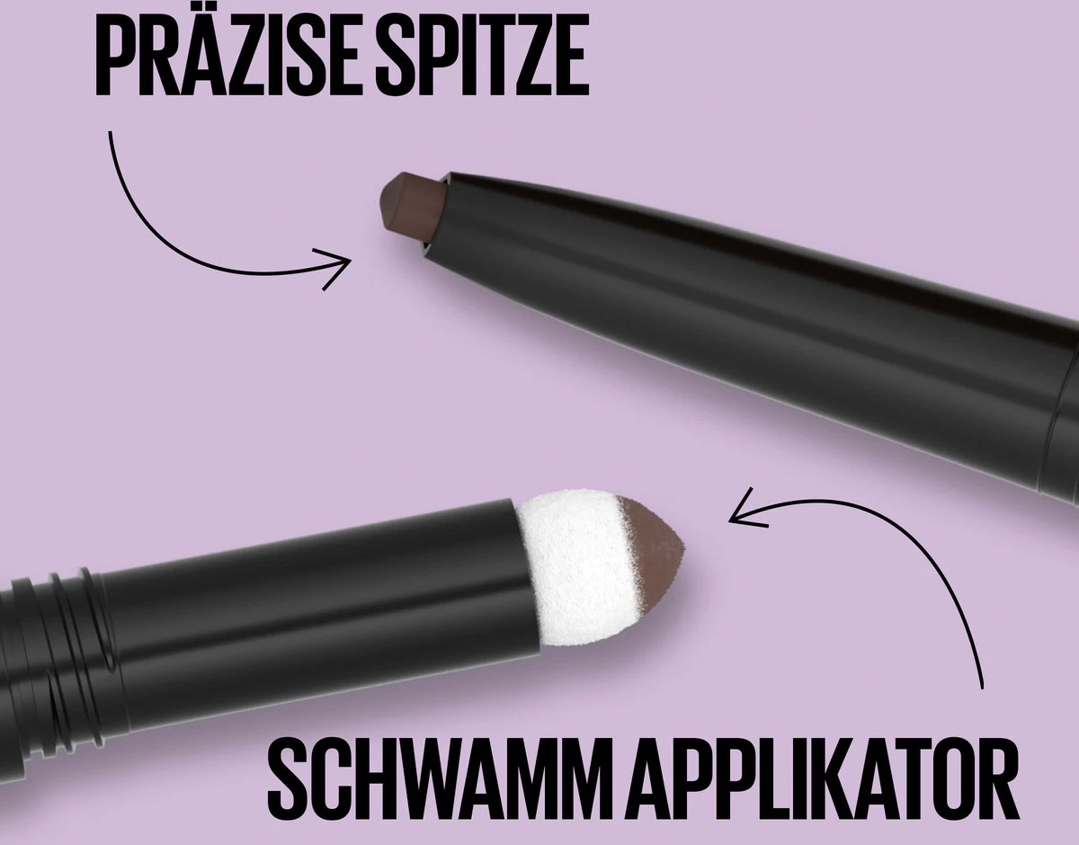 Maybelline Express Brow Duo Wenkbrauwpotlood - 05 Black Brown 10 Maybelline Express Brow Duo Wenkbrauwpotlood - 05 Black Brown - Afbeelding 10