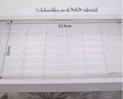 Jumanah® Collections "Sorted" MALM - Toilettafel -Volledige Lade - Make Up Organizer - Ladeverdeler - Lade Organizer - Transparant - Acryl - Kunststof -Make-Up Poeder Verkoop 1200x968 2