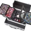 Merkloos Make-upkoffer | Beautycase | Multifunctioneel | Oogschaduw | Professioneel | Cosmetica-set | Rijke Kleuren | 113 Delen | Aluminium Koffer | Lipgloss | Nagellak | 26 X 20.3 X 14 Cm