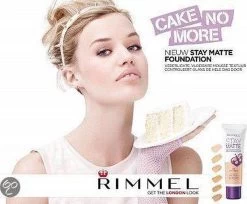 Rimmel London Stay Matte Liquid Foundation - 300 Sand -Make-Up Poeder Verkoop 1200x989