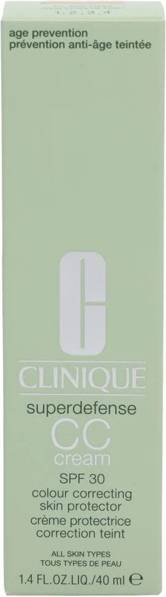 Clinique Superdefense CC Cream SPF30 - 04 Medium - CC Cream - 40 Ml 3 Clinique Superdefense CC Cream SPF30 - 04 Medium - CC Cream - 40 Ml - Afbeelding 3