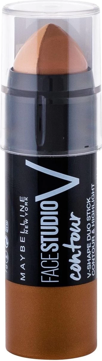 Maybelline Master Contour V-Shape Duo Stick - Medium - Contouring 2 Maybelline Master Contour V-Shape Duo Stick - Medium - Contouring - Afbeelding 2